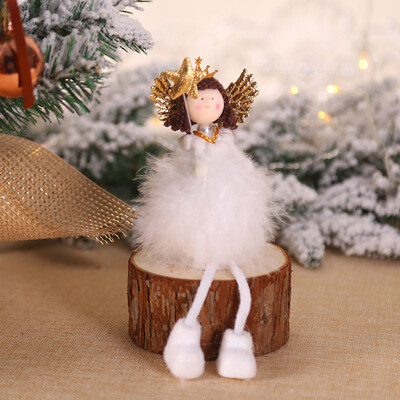 

Gobestart Christmas Ornaments Santa Claus Snowman Reindeers Toy Doll Hang Decoration Gift