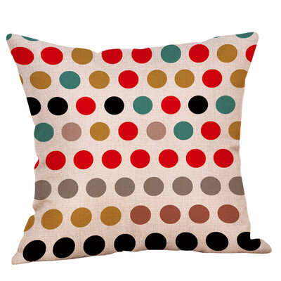 

〖Follure〗Geometric Printed Cotton Linen Throw Pillow Cases Sofa Cushion Cover Home Decor