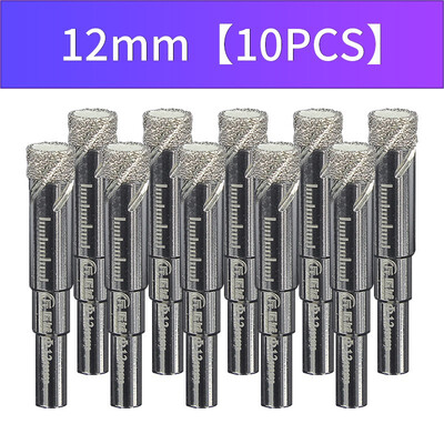 

JIANGCHENG Vacuum Brazed Dry Drill Diamond Hole Saw with Wax Filling Diamond Core Drill Bits Set for porcelain ceramic tile