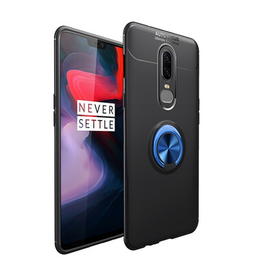 

Magnetic Car Mount Case OnePlus 6 16 Finger Ring Case OnePlus 6 Oneplus6 One Plus 6 A6000 A6003 Soft Cover