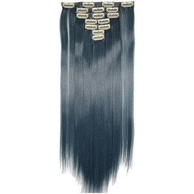 

〖Follure〗Full Head Women Clip Synthetic High Temperature Wire Straight Hair Piece