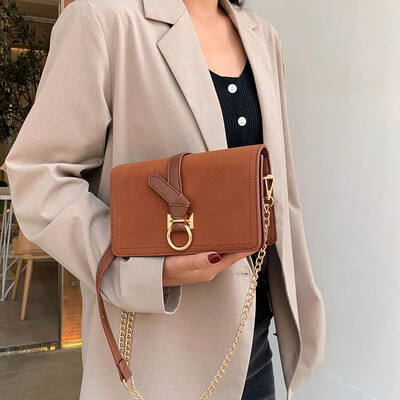 

Shangxinyang air scrub bag female 2019 new Korean fashion wild texture chain shoulder slung small square bag