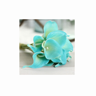 

10pcs Calla Lily Bridal Wedding Bouquet head Latex Real Touch Flower Bouquets White