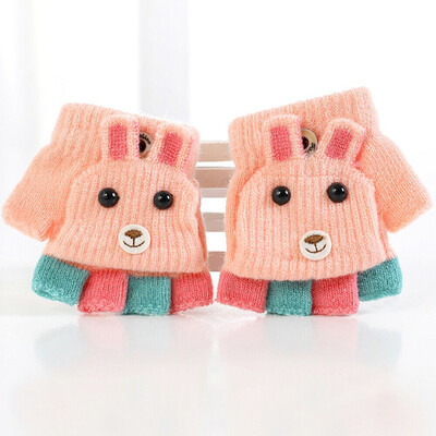 

Kid Boys Girls Magic Gloves Half Fingerless Winter Warm for 0-3Yrs Baby Children