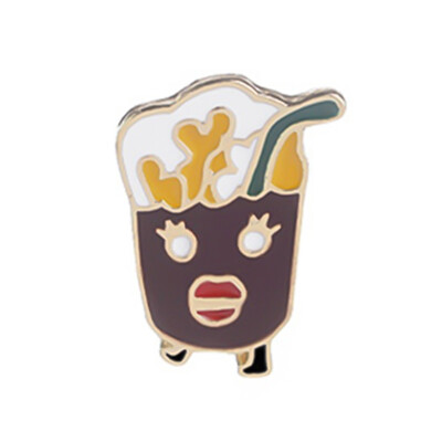 

Cute Alloy Brooch Pins Cartoon Chips Hamburger Pizza Watermelon Brooch Kids Gift