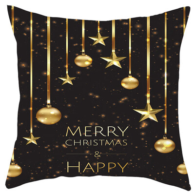 

Siaonvr Merry Christmas Short Plush Pillowcase Sofa Pad Set Home Decoration 18x18 Inch