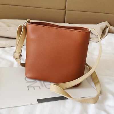 

Tailored Womens Fashion Solid Color Bucket Bag Casual Diagonal Shoulder Bag