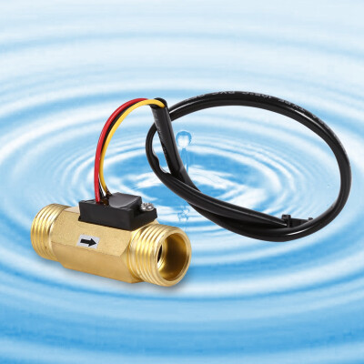 

1Pc New G12" Copper Hall Effect Liquid Water Flow Sensor Switch Flowmeter Meter 1-30Lmin Water Flow Switch