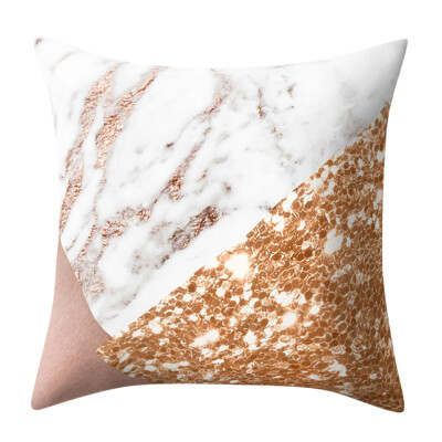 

〖Follure〗Geometric Marble Texture Throw Pillow Case Cushion Cover Sofa Home Decor