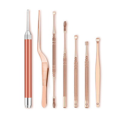 

Ear Wax Removal LED Flashlight Tool Set for Baby And Adults Ear Pick Stainless Steel Medical Grade