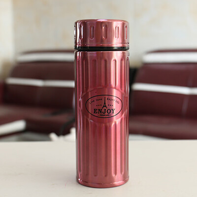 

Gobestart Men And Women Steel Pattern Bubble Tea Leak Portable Stainless teel Vacuum flask