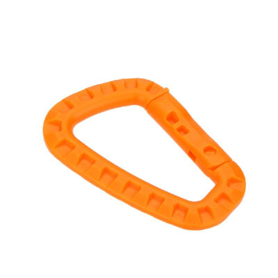 

D Shape 200LB Mountaineering Buckle Snap Clip POM Plastic Climbing Carabiner Hanging Keychain Hook Outdoor Tool