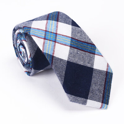 

Mens cotton striped plaid tie 51 cotton tie European&American casual tie cross-border wholesale one generation