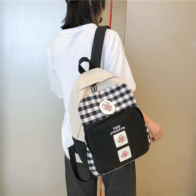 

Old Suite Uzzang Shoulder Pack Gugu Senior High School Students Insfeng Campus Canvas