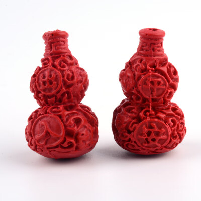 

Cinnabar Beads Calabash FireBrick 39x23x23mm Hole 3mm