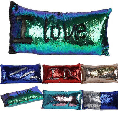 

Fashion Mermaid Sequins Sofa Cushion Pillow Cover Throw Pillow Case Magical