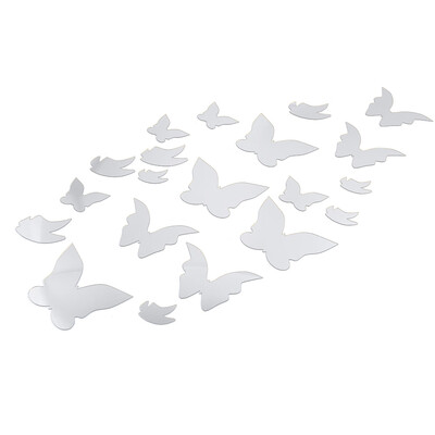 

DIY 3D Butterfly Mirror Effect Wall Sticker Bedroom Home Decoration