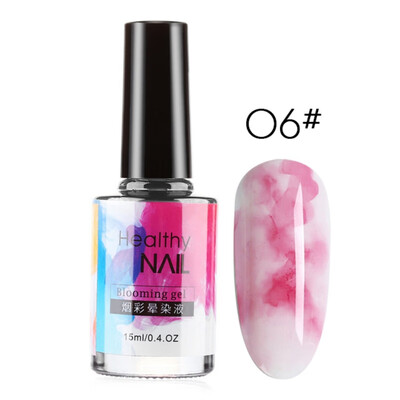 

15 ML Watercolor Ink Nail Polish Blooming Gel Smoke Effect Smudge Bubble DIY Varnish Manicure Nail Art Set Easy to wear
