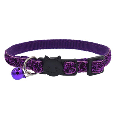 

Cat Collar With Bell Dog Collar For Cats Kittens Pet Collars Cat Leashes Puppy Solid Adjustable Collar For Cat Pet Lead Supplies