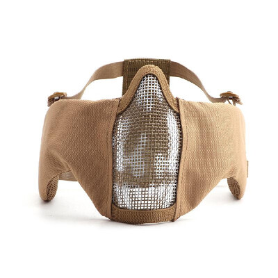 

ZL-V12 Half-face Mesh Mask with Ear Protection Impact-resistance Protective Mask Carbon Steel Mesh for Outdoor CS Paintball Match