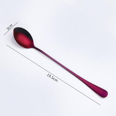 

Stainless steel Long Handled coffee spoons Coffee ice drink stirring spoon Ice Cream Dessert Tea Spoon