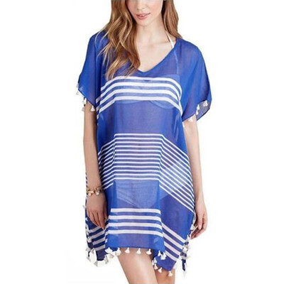 

Ladies Swimwear Lace Chiffon Bikini Cover Up Beachwear Kaftan Summer Shirtdress