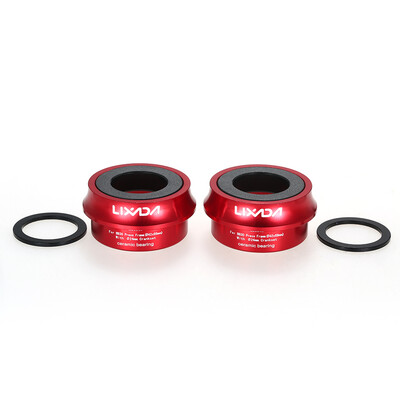 

Lixada Road Bike Bicycle Cycling Press Fit Ceramic Bottom Bracket Cups Aluminum Alloy 66mm72mm BB Cups Crank Set Bearing Axis