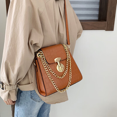 

Casual new small bag female 2019 new Korean version of the stone pattern shoulder bag texture foreign gas ladies Messenger bag tide