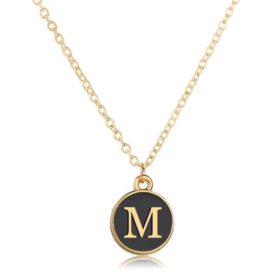 

Alphabet Letter A-Z Pendant Necklace For Women Popular Design Handmade Trendy Jewelry Personality Necklace Gold Color 1PC