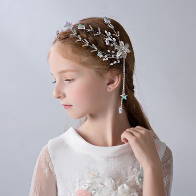 

Childrens tiara crown hairpin clip Princess hairpin girls hair accessories headband performance jewelry accessories