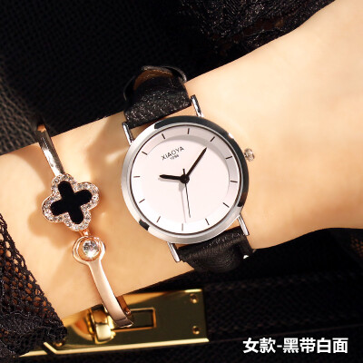 

Fashion casual Korean female students waterproof simple trend belt men&women quartz watch couple watches