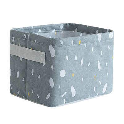 

Toponeto Home Fabric Basket Box Storage Ornaments Linen Cosmetic Case Desktop Stationery