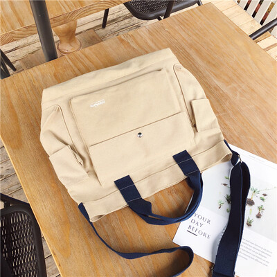 

Summer bag female new 2019 Korean version of the slung ulzzang wild single shoulder slung fashion canvas tote bag