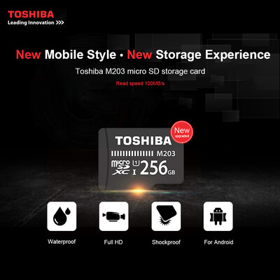 

TOSHIBA Micro SD Card 128G TF Card U1 C10 M203 100MBs Shockproof High Speed for PhoneGo-proCameraMonitor