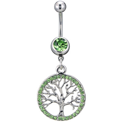 

Happy lucky tree navel Ring Pendant Earring