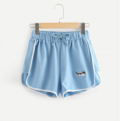 

Tailored Womens Casual Drawstring Waist Shorts Comfortable Loose Student Shorts Pants