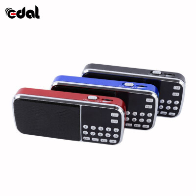 

Digital Stereo FM Mini Radio Speaker Music Player with TF Card USB AUX Input Sound Box Blue Black Red