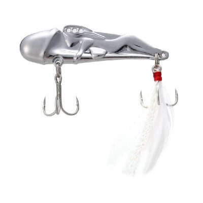 

10g 15g 25g Fishing Lure with 2 Triple Hooks Spoon Lure Fishing Bait with Reflective Metal Tail Carp Fishing Tackles