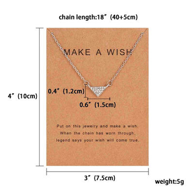 

Fashion Star Paper Card With Bow Pendant Women Minimalist Clavicle Chain Necklace Statement Valentines Day Gift Card
