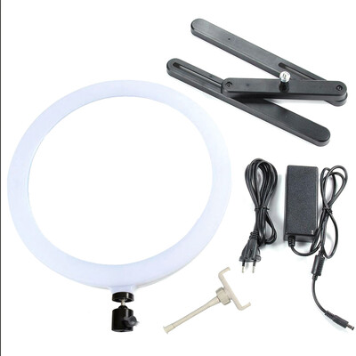 

14" RGB Multicolor LED Ring Light 240pcs LEDs Stepless Lighting Dimmable Fill Light Lamp for Selfie Makeup Camera Phone Video Shoo