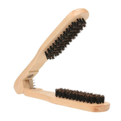 

Straightening Brush Wooden Handle Hair Styling Comb Hairdressing Styling Grooming Tool for Knotty Unkempt Hair