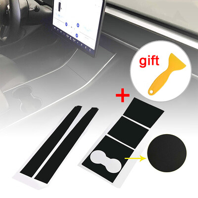 

Cars Center Console Dashboard Vinyl Wrap Stickers Replacement For Tesla Model 3