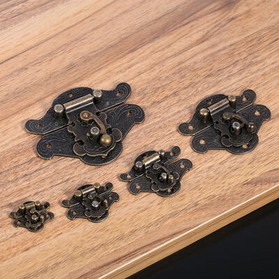 

Greensen Antique Retro Vintage Decorative Latch Hasp Pad Chest Lock Plate For Wooden Jewelry Box Cabinet