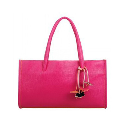 

Tailored Fashion girls handbags leather shoulder bag candy color flowers tote YE