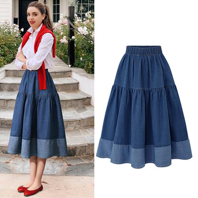 

Roseonmyhand Womens Summer High Waist Denim Skirt Casual Skirt Skirt Skirt Joker Skirt