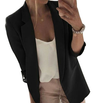 

Women Ladies Long Sleeve Slim Blazer Suit Coat Work Jacket Formal Suit Plus Size