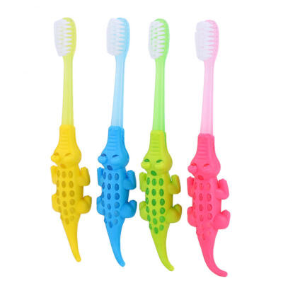 

Greensen 4pcs Children Soft Toothbrush Cute Animal Kid Cleaning Toothbrush Oral Care Tool