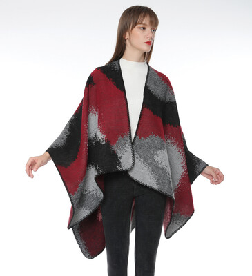 

European&American women splash ink gradient color point transition color seam shawl Amazon ebay platform cross-border sales