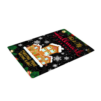 

Gobestart Christmas Carpet Kitchen Doorway Bathroom Floor Carpet Floor Mat Print 50x80cm