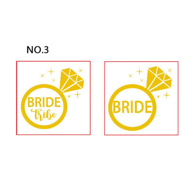 

12pc Bridesmaid Team Temporary Tattoo Sticker Party Sticker Decoration Marriage Bride To Be Bridal Wedding